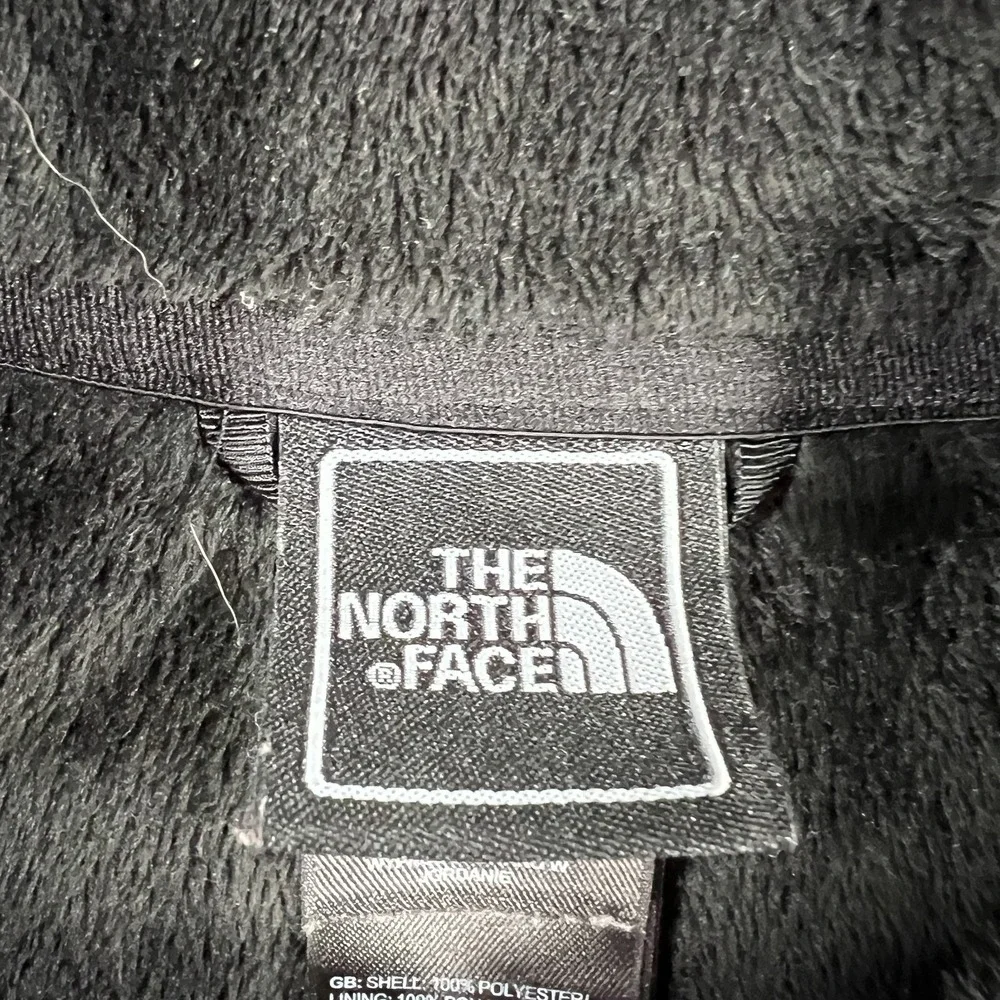North Face Jacket Mens Medium Black Full Zip Polyester Soft Fleece Lined Outdoor